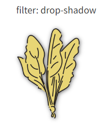 drop-shadow() 透過画像に影をつける